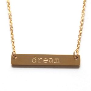 Jook and Nona "Dream" Tag Necklace